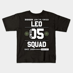 Zodiac Majesty Leo Squad White Kids T-Shirt